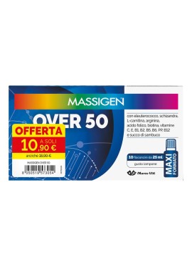 Massigen over 50 - integratore multivitaminico 10 flaconi da 25 millilitri