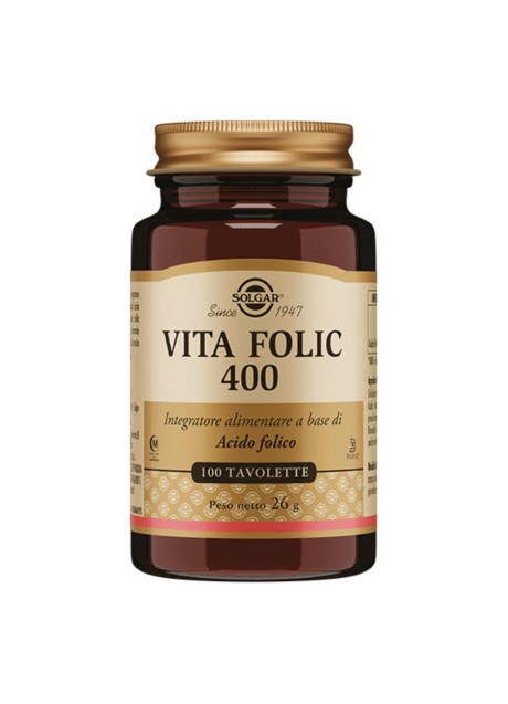 Vita folic 400 - 100 tavolette - Solgar