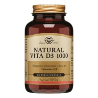 Natural vita d3 1000 - solgar - 100 perle softgel