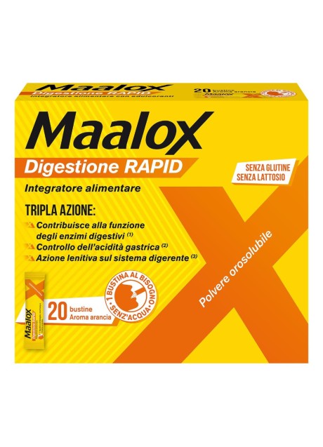 MAALOX DIGESTIONE RAPID 20 BUSTINE DA 2 G