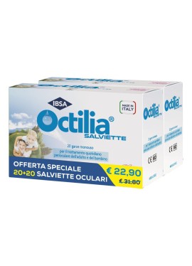 Octilia salviette perioculari monouso confezione bipack - 20+20 salviette