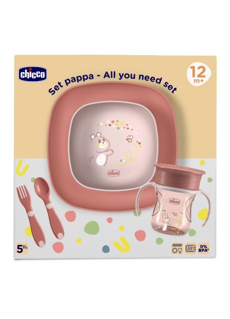 CH SET PAPPA 12M+ ROSA