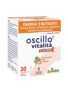 Oscillo vitalità 3+ - integratore multivitaminico per bambini 30 stick orosolubili