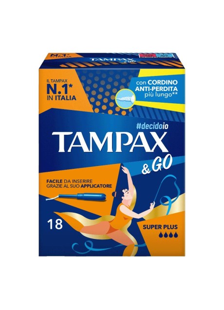 TAMPAX &GO SUPER PLUS 18PZ