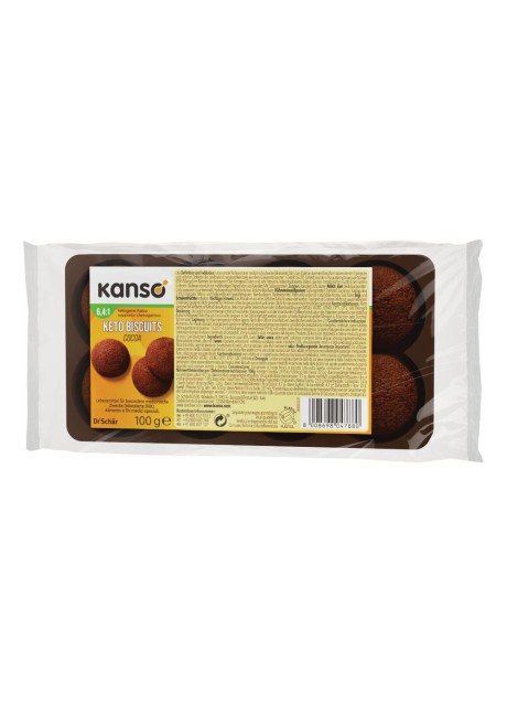 KANSO KETO BISCUITS COCOA 100G