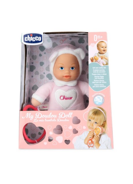CHICCO GIOCO BAMBOLA MYFIRSTDOLL PICCOLA ROSA