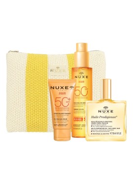 NUXE TROUSSE MY SUMMER ESS 25 1 CREMA SOLARE VISO SPF50+ 50ML + 1 HUILE PRODIGIEUSE 50 ML + 1 OLIO SOLARE VISO & CORPOSPF50 150 ML