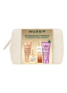 Nuxe trousse prodigieux 251- shampoo 30ml, huile prodigieuse 10ml prodigieux le perfum 15ml, olio doccia 30ml