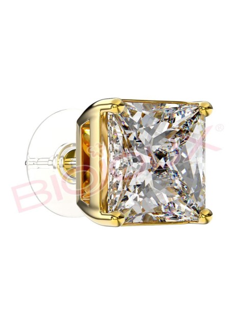 BJT381 ORECCHINO QUEEN MARGARET 8MM GOLD PLATED