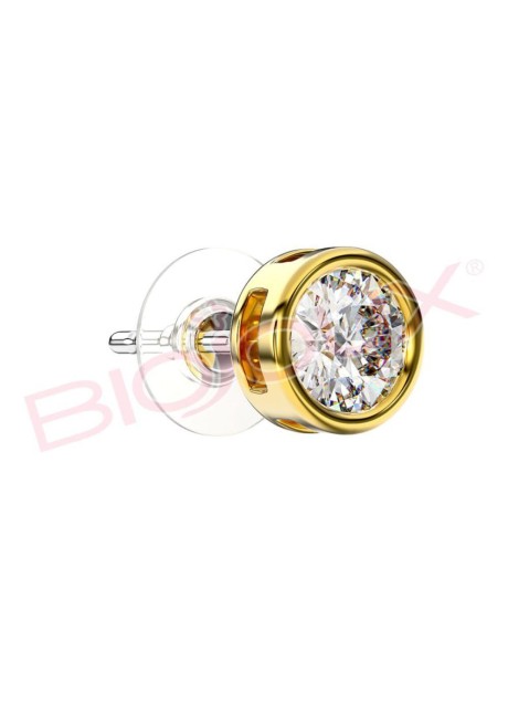 BJT383 ORECCHINO QUEEN ISABEL 6MM GOLD PLATED