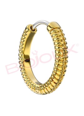 BJT385 ORECCHINO QUEEN ANNE 18MM GOLD PLATED