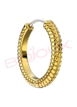 BJT387 ORECCHINO QUEEN ANNE 22MM GOLD PLATED