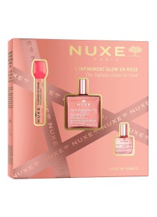 Nuxe Cofanetto Olio prodigioso oro floreale - 1 olio prodigioso oro floreale 50 millilitri + 1 olio prodigioso secco floreale 10 millilitri + 1 siero labbra rimpolpante Very rose 10 millilitri