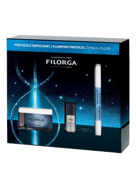 FILORGA XMAS COFFRET HYALU FILLER 2025 1 HYALU FILLER CREMA50 ML + 1 NCED REVITALIZE SERUM 5 ML + 1 HYALU FILLER LIPS 4ML