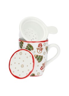 Tisaniera Natale all over - collezione 2025
