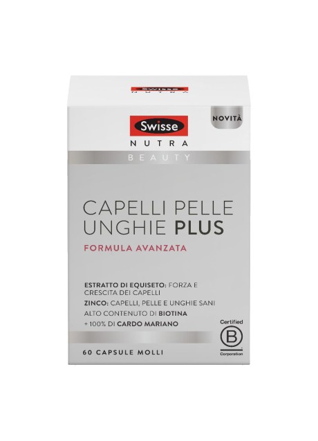 SWISSE CAPELLI PELLE UNGHIE PLUS 60 CAPSULE MOLLI