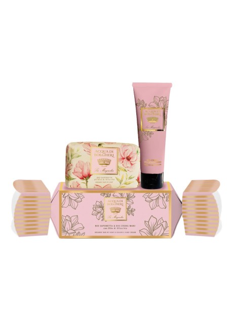 LA MAGNOLIA COFANETTO CARAMELLA BIO SAPONETTA & BIO CREMA MANI CON OLIO DI OLIVA BIO