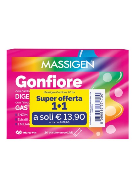 MASSIGEN GONFIORE 20 BUSTINE OROSOLUBILI 1+1