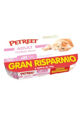 PETREET NATURA TONNO ROSA 70G