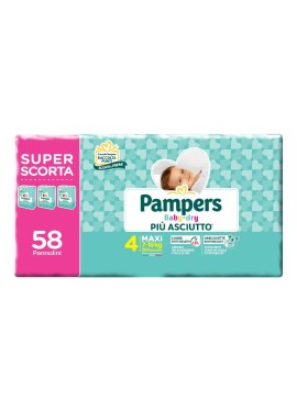 PAMPERS BABY DRY T DWCT MAX58P