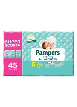 PAMPERS BABY DRY T DWCT XL 45P