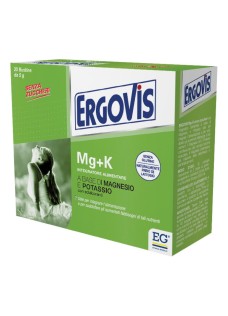 Ergovis Mg+K senza zucchero - integratore di sali minerali confezione da 20 buste da 5 grammi