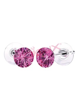 BJT946 ORECCHINI SWAROVSKI ROSE STAINLESS STEEL