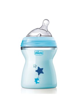 CHICCO BIBERON NATFEEL 2M+ BOY 250 ML