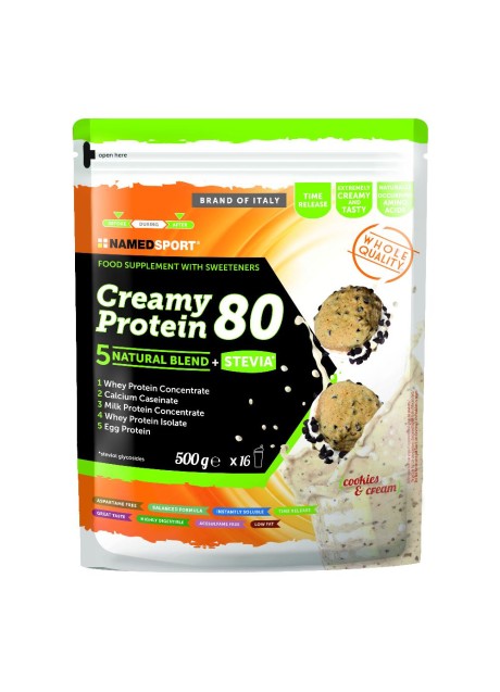 Named Sport Creamy Protein 80 - Gusto Cookies & Cream 500 g