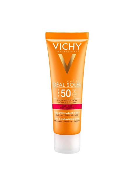 vichy crema solare viso spf 50 ideal soleil anti ageing