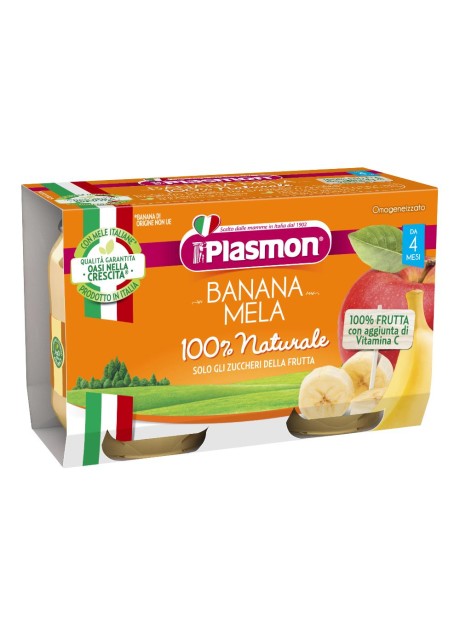 PLASMON OMO BANANA MELA 2X104G