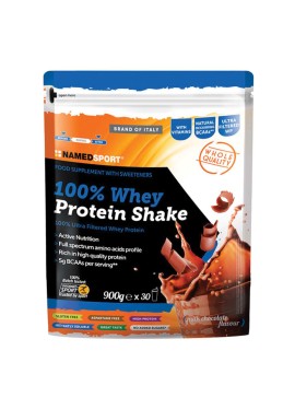 Named Sport 100% Whey Protein Shake gusto latte al cioccolato - 900 g polvere