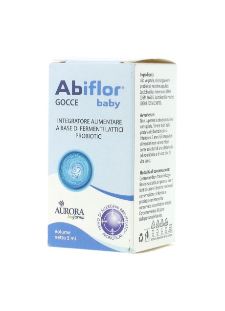 Abiflor Baby gocce - Equilibrio flora batterica intestinale
