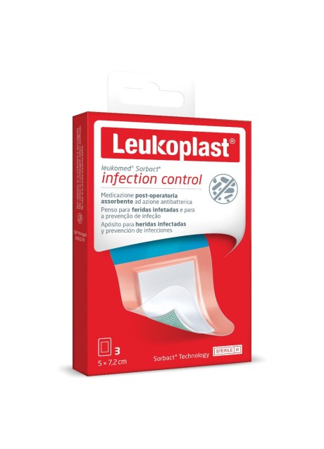 LEUKOMED SORBACT 5CM X 7,2CM