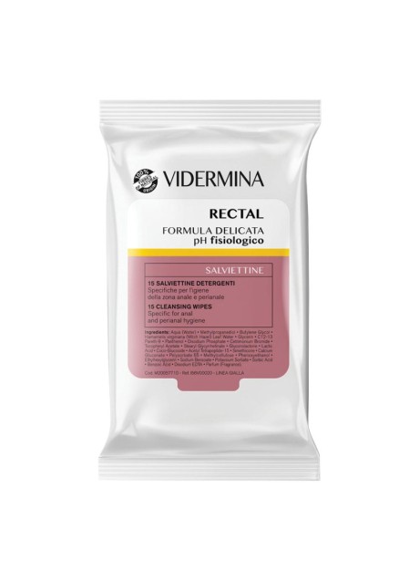 VIDERMINA RECTAL SALVIETTE 15PZ