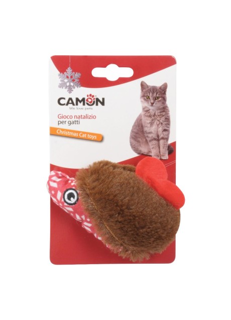 GIOCO GATTO PELUCHE RICCIO NAT