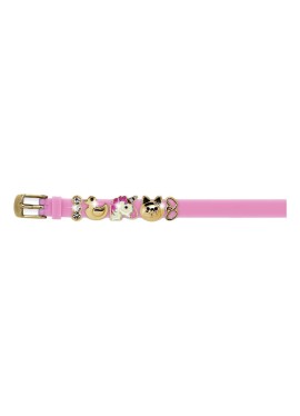 BRACCIALETTO ROSE SIL C/CHARMS