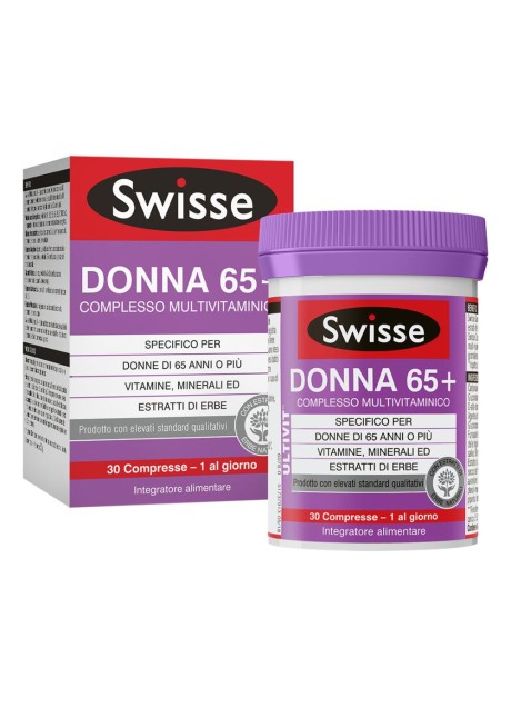 Swisse Donna 65+ - integratore multivitaminico per donne dai 65 anni in su - 30 compresse rivestite