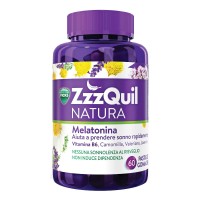 Vicks ZzzQuil Natura - integratore per prendere sonno - 60 pastiglie gommose