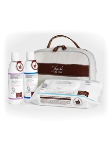 Cofanetto Bagno con detergente corpo, detergente capelli, salviette e beauty - Fiocchi di riso