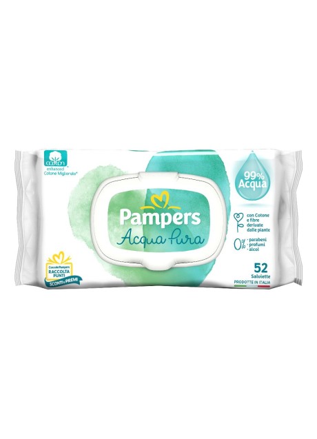 WIPES PAMPERS ACQUA PURA 52 SALVIETTE