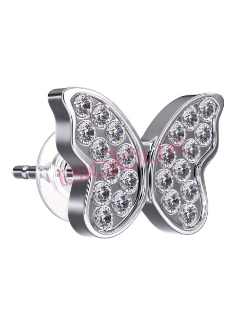 BJT979 ORECCHINI BUTTERFLY STAINLESS STEEL