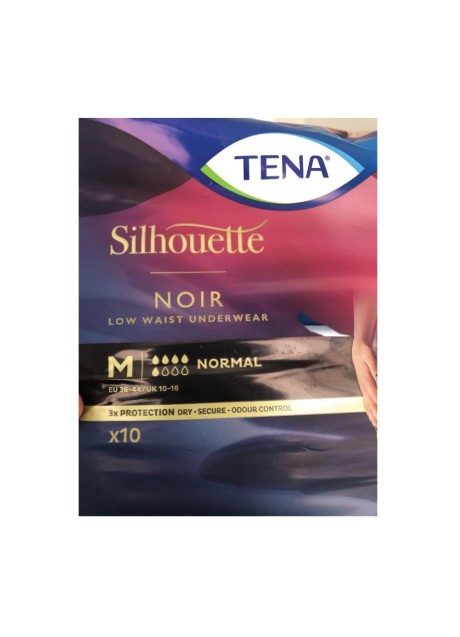 TENA SILHOUETTE NOIR M 10PZ