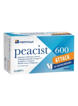 Peacist 600 Attack integratore per le vie urinarie 14 bustine orosolubili