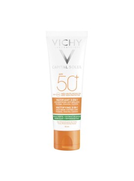 vichy crema solare opacizzante 3 in 1 effetto mat spf 50+ 50ml
