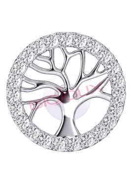 BJT994 ORECCHINI TREE LIFE STAINLESS STEEL