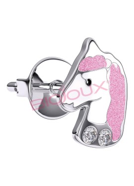 BJT701 ORECCHINI ROSE UNICO STAINLESS STEEL