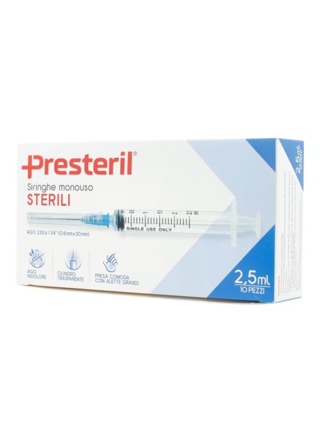 MEDIPRESTERIL SIRINGA 2,5ML