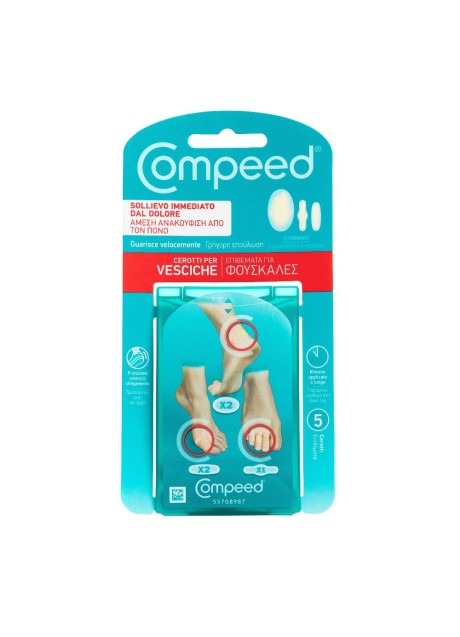 Compeed cerotti per vesciche formato misto - 5 pezzi