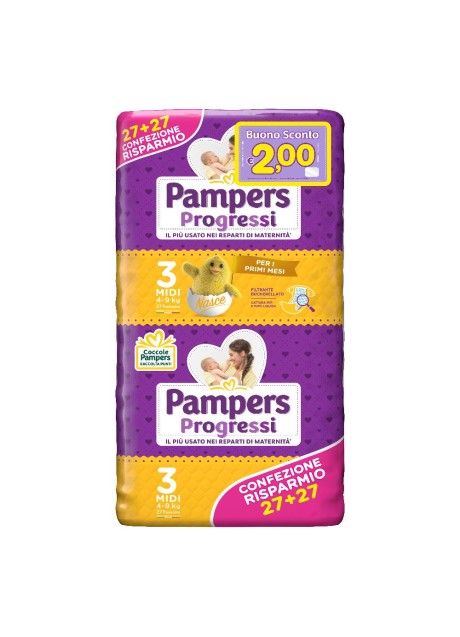 PAMPERS PROGRESSI MIDI 54PZ